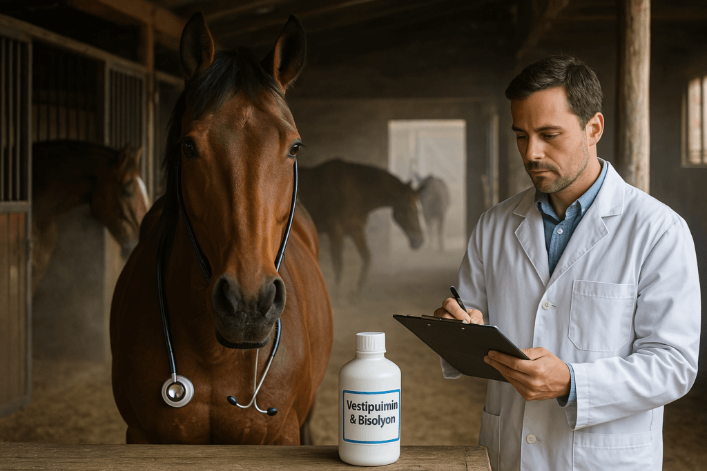 Médicaments contre la toux chez les chevaux : Ventipulmin, Bisolvon et autres explications